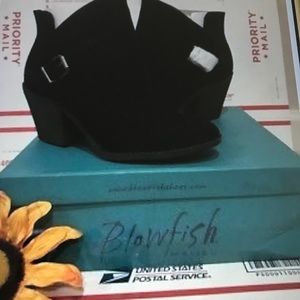 Blowfish Suba ankle boots black fawn size 8.5 new